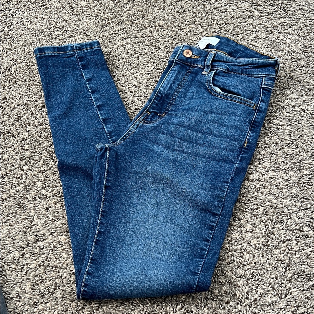 Forever 21 Dark Blue Skinny Jeans